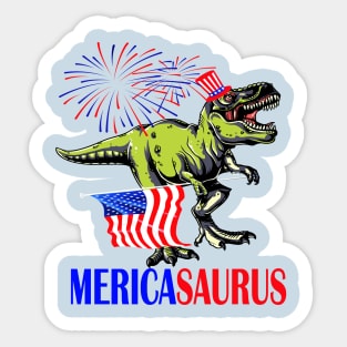 mericasaurus 4th of july independence day gift Sticker